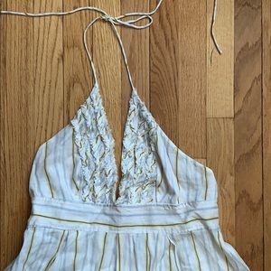 NWT Jcrew maxi, size 12 halter linen summer dress.